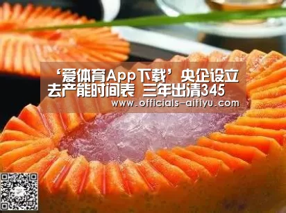 ‘爱体育App下载’央企设立去产能时间表 三年出清345户大中型僵尸企业